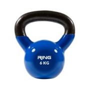 RING Kettlebell 6kg metal+vinyl RX DB2174-6 blue