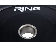 RING Olimpijski tegovi bumper crni 1x10kg RING PL37-10