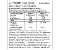 Whey Light Digest, 500gr Čokolada lešnik QNT