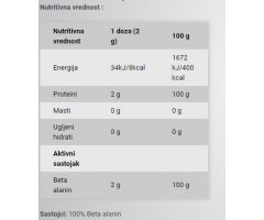 Vitalikum Beta Alanine 300g