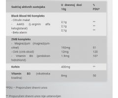 Black Blood CAF+ 300g Borovnica BioTechUsa