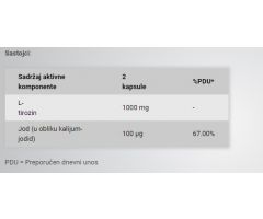 L-Tyrosine, 100tcap, BioTechUsa