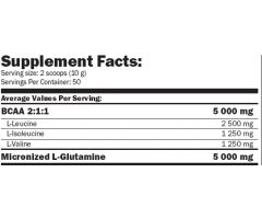 L-Glutamine + BCAA 530g forest fruit Amix