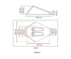 Šator za kampovanje - ARAVIS 2