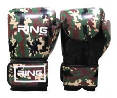 RING rukavice za boks 10 OZ kozne - RS 3311-10 army