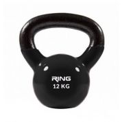 RING Kettlebell 12kg metal+vinyl RX DB2174-12 black